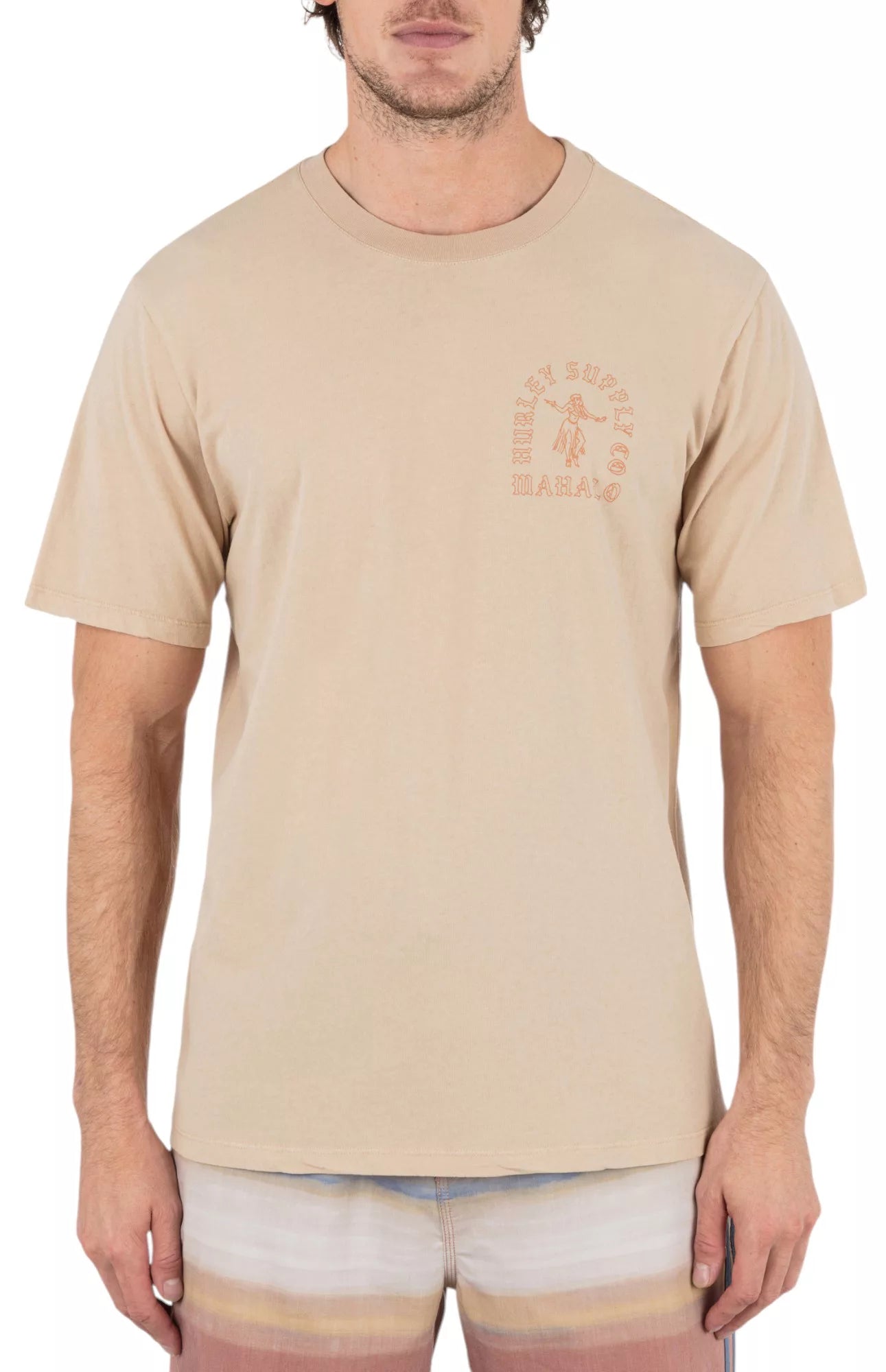 Hurley Mahalo SS Tee Hazelnut XXL