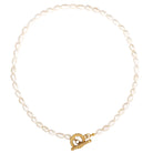 Ellie Vail Miki Pearl Toggle Necklace Gold OS