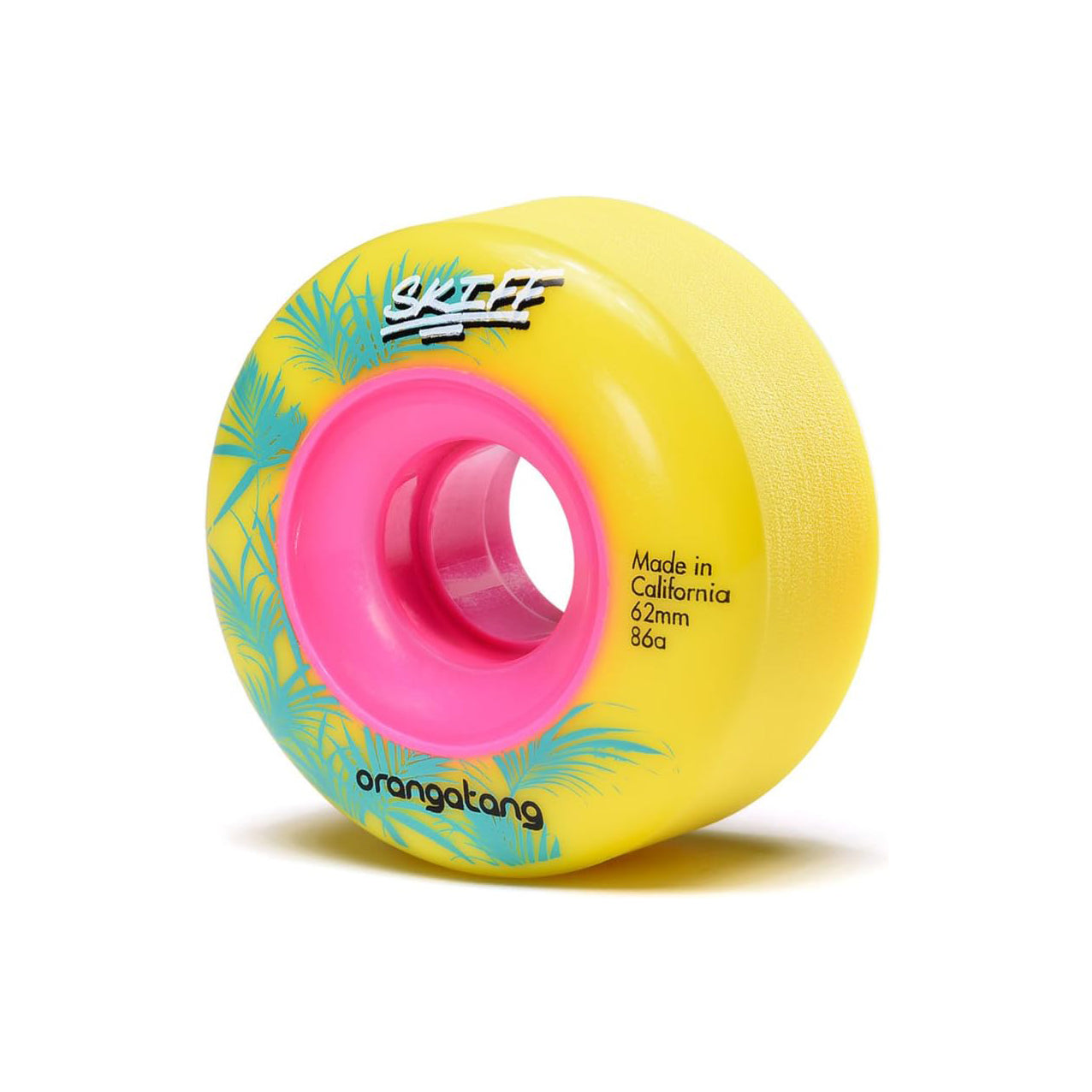 Orangatang Skiff Slasher Skateboard Wheels Yellow 62mm 86a