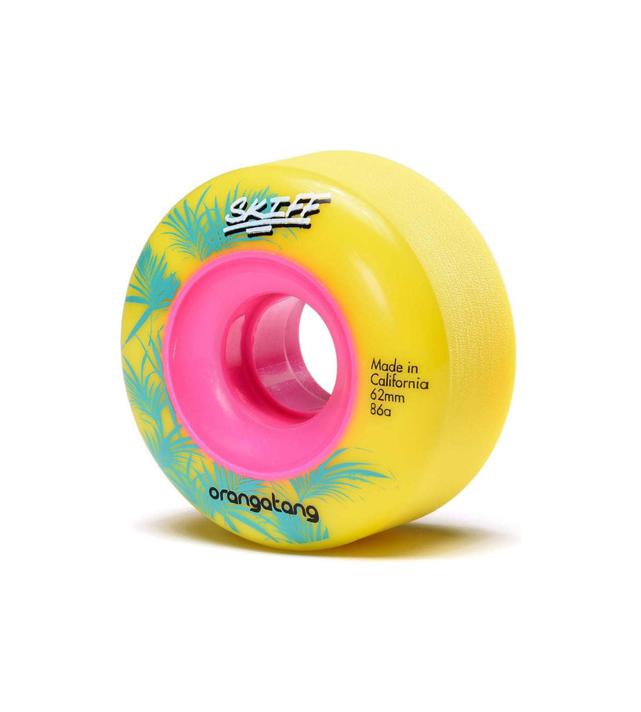 Orangatang Skiff Slasher Skateboard Wheels Yellow 62mm 86a