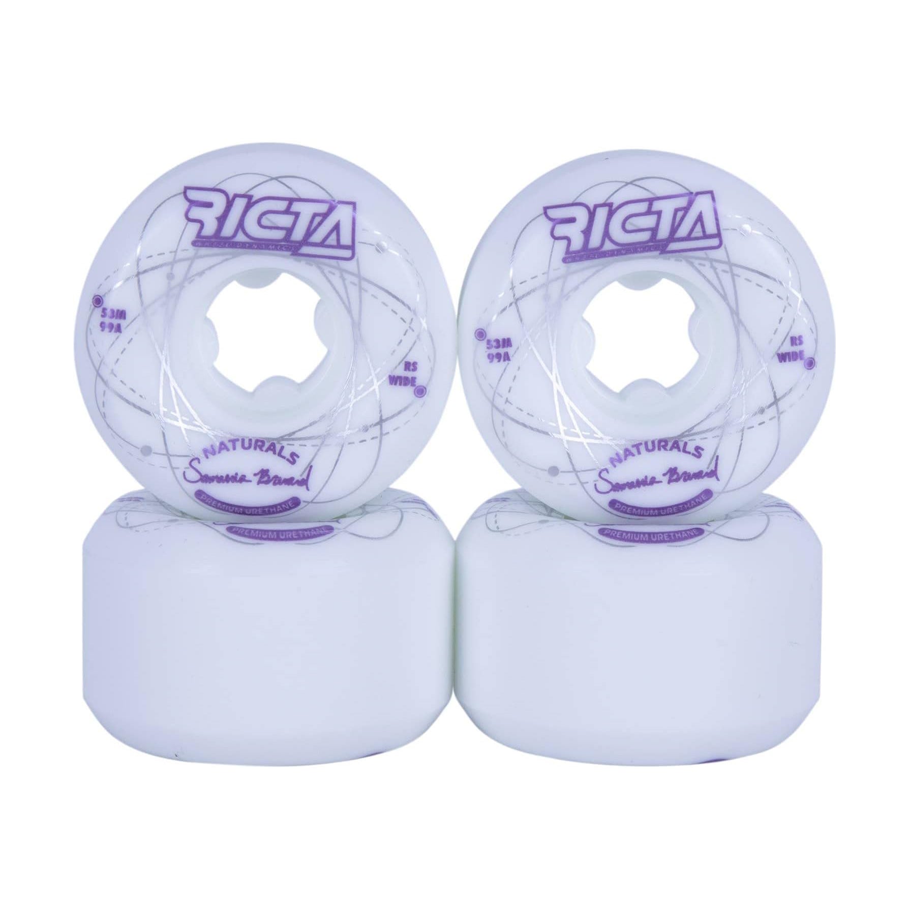 Ricta Orbital Natural 99a Wheels White Purple 53mm Wide