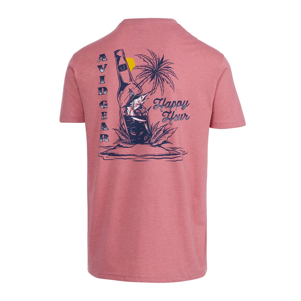 Avid Happy Hour SS Tee Heather Coral XXL