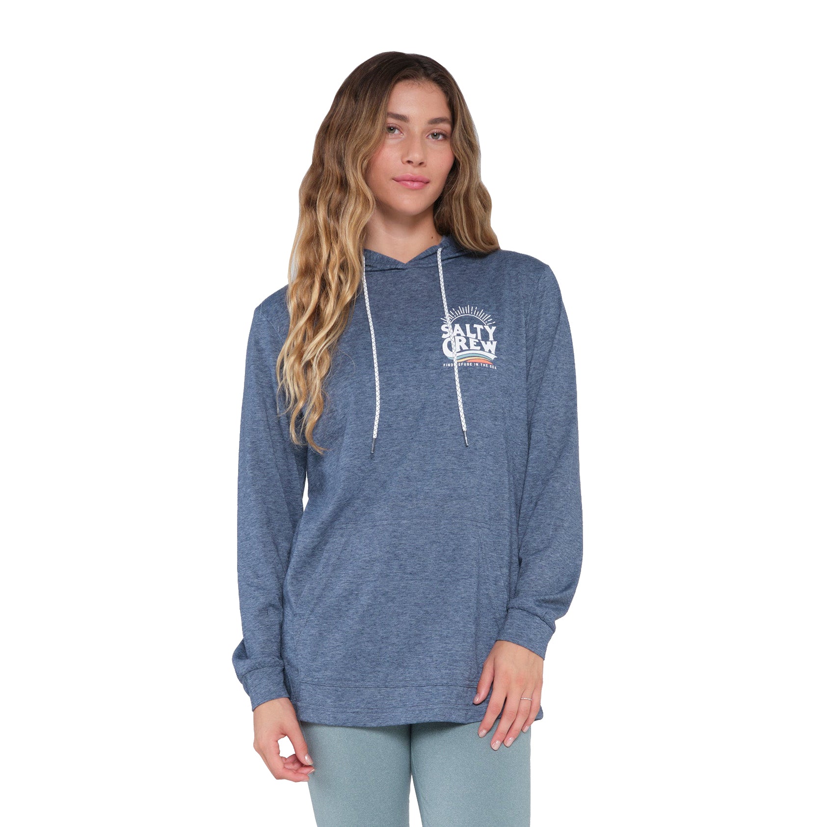 Salty Crew Womens The Wave Mid Weight Hoody  Navy XS