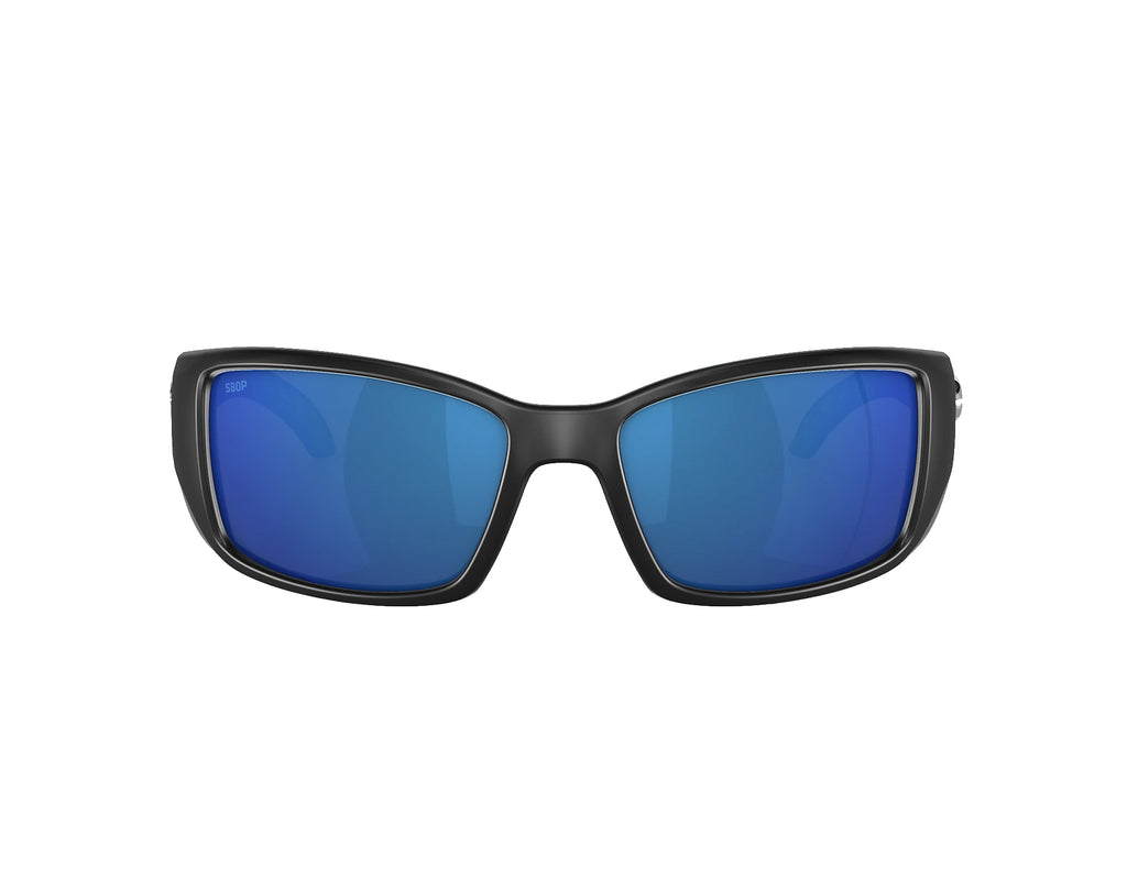 Costa Del Mar Blackfin Polarized Sunglasses MatteBlack BlueMirror580p Sport