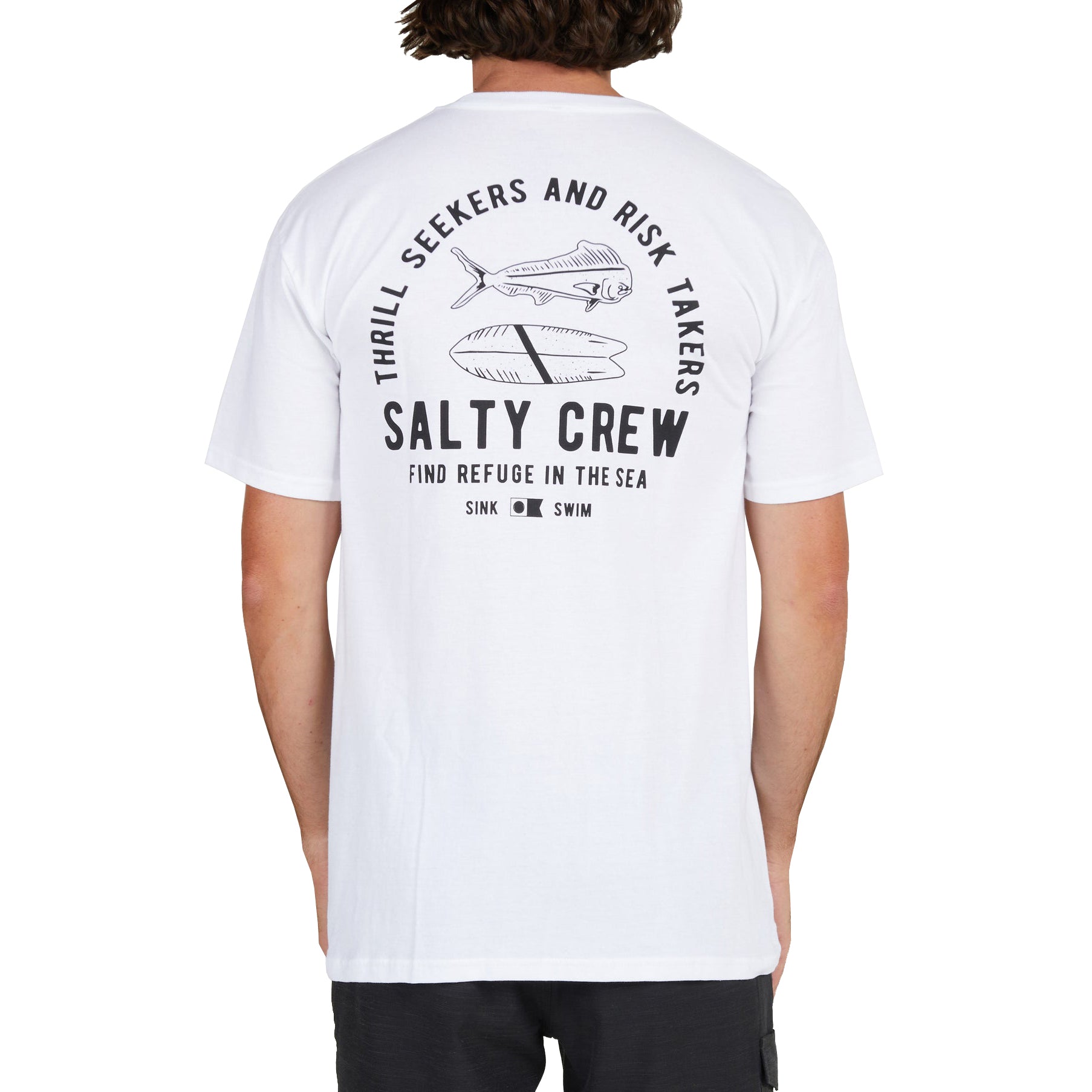Salty Crew Lateral Line SS Tee  White S