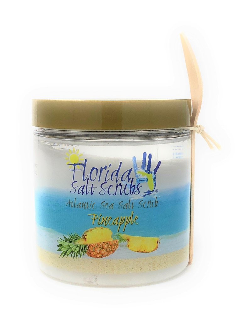 Florida Glow Salt Scrubs Jar Pineapple 12.1oz