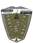 Channel Islands Surfboards Parker Coffin Arch Traction Pad 3 Piece 1304-Army Green