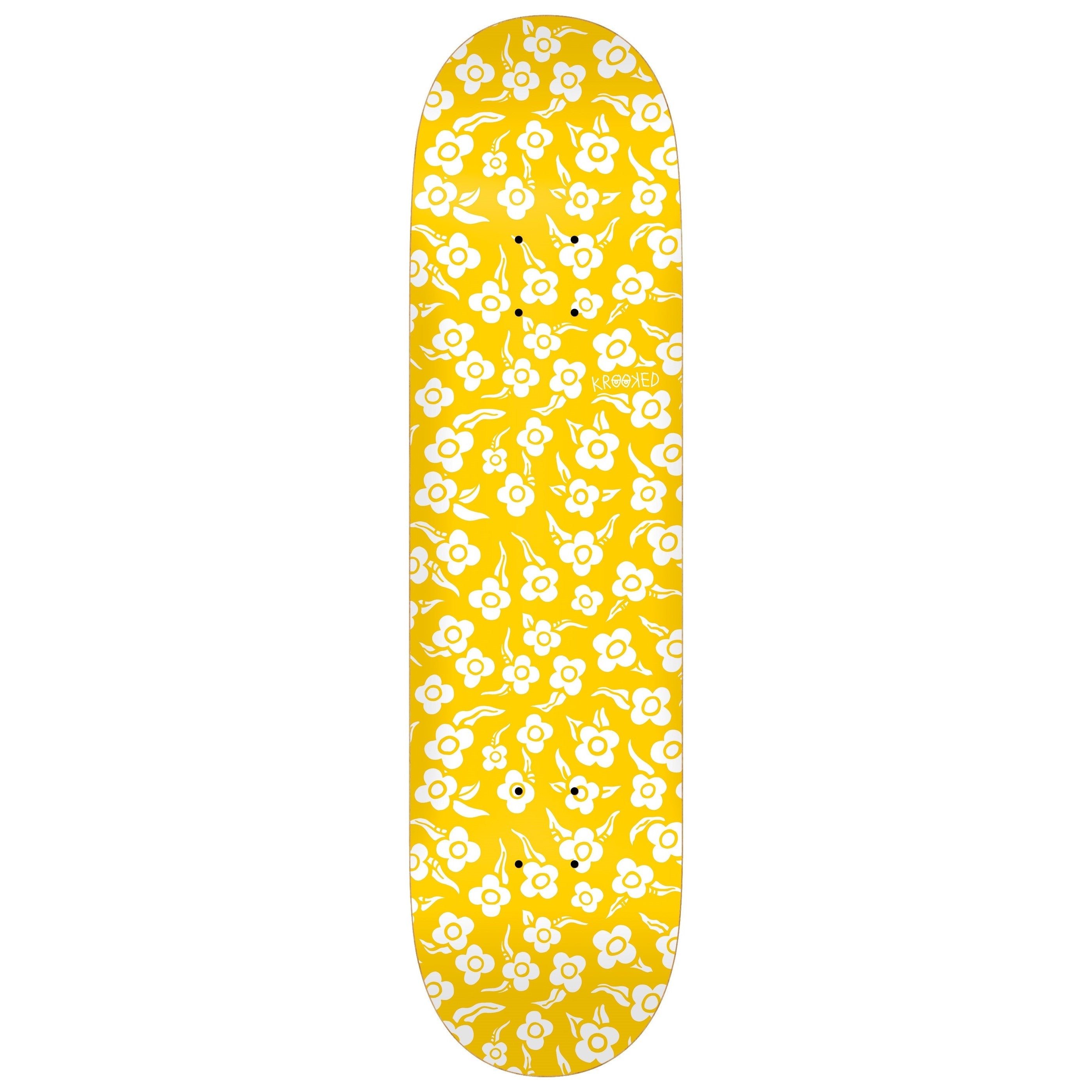 Krooked Skateboards Flowers Deck 8.5