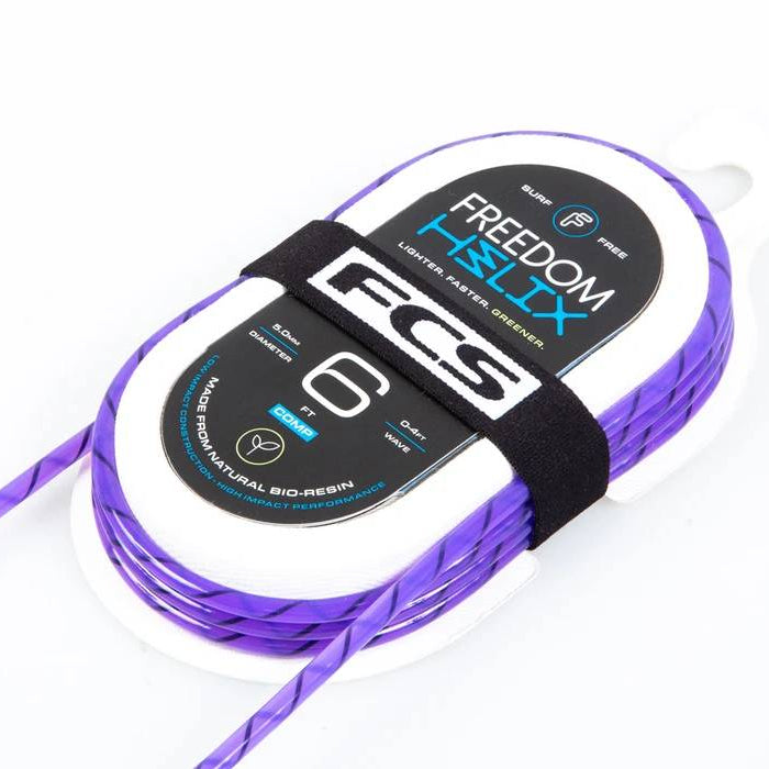 FCS Freedom Helix All Around Leash Purple-Black 6ft0in