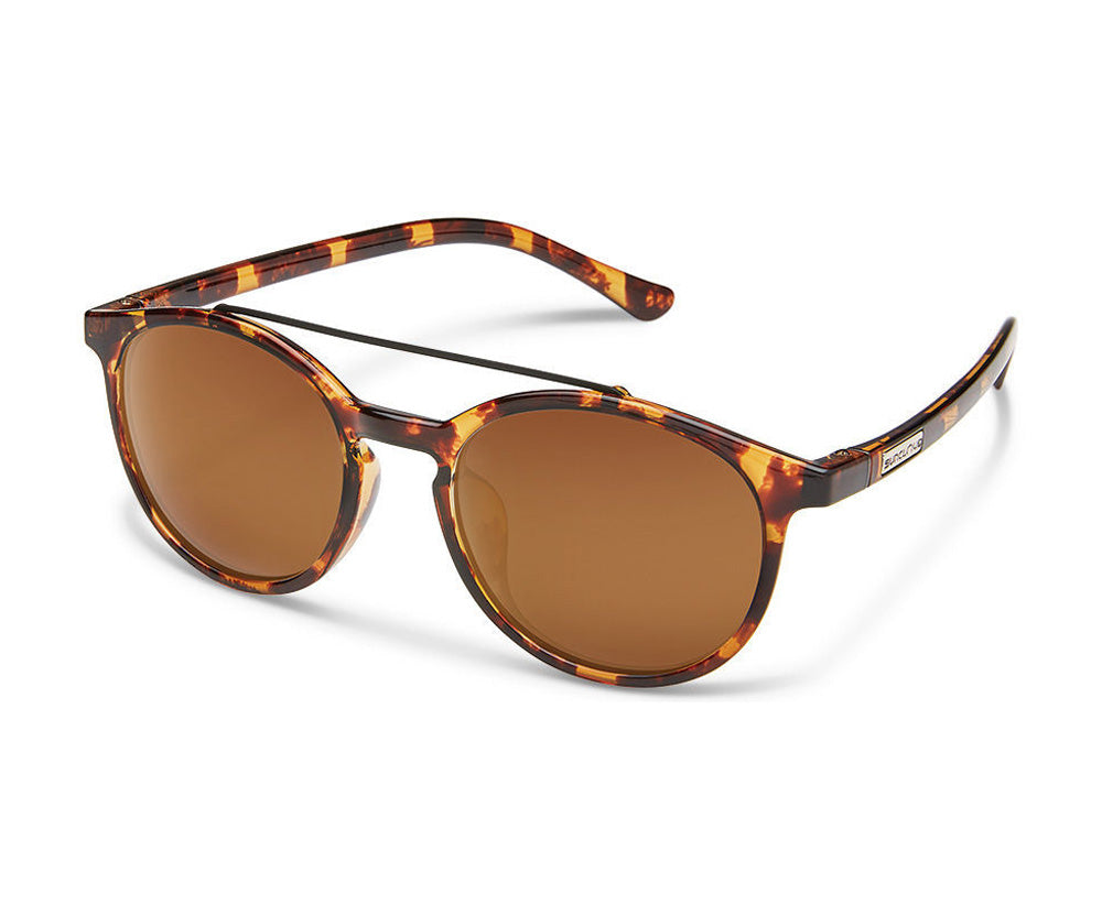 SunCloud Belmont Polarized Sunglasses Tortoise Brown Round