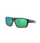 Costa Del Mar Bloke Sunglasses Matte Black Green Mirror 580G