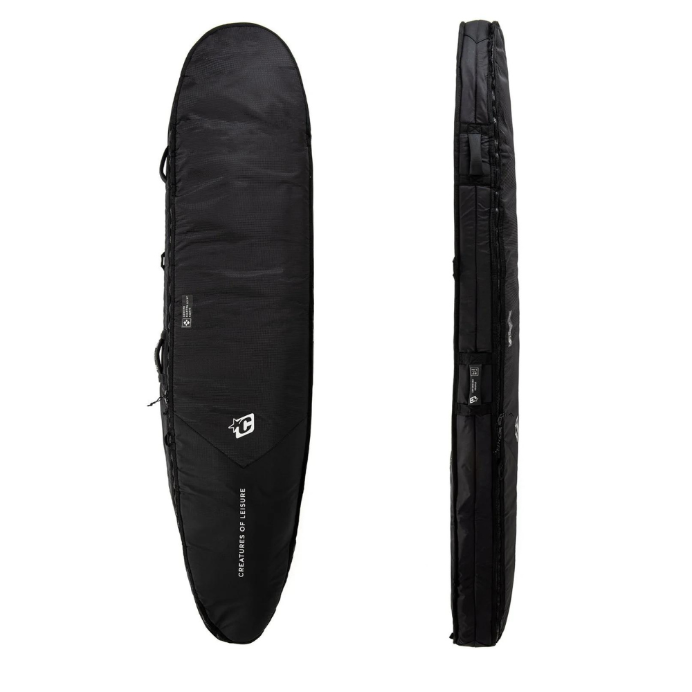 Creatures of Leisure Double DT2.0 Longboard Boardbag Black-SIlver 9ft6in