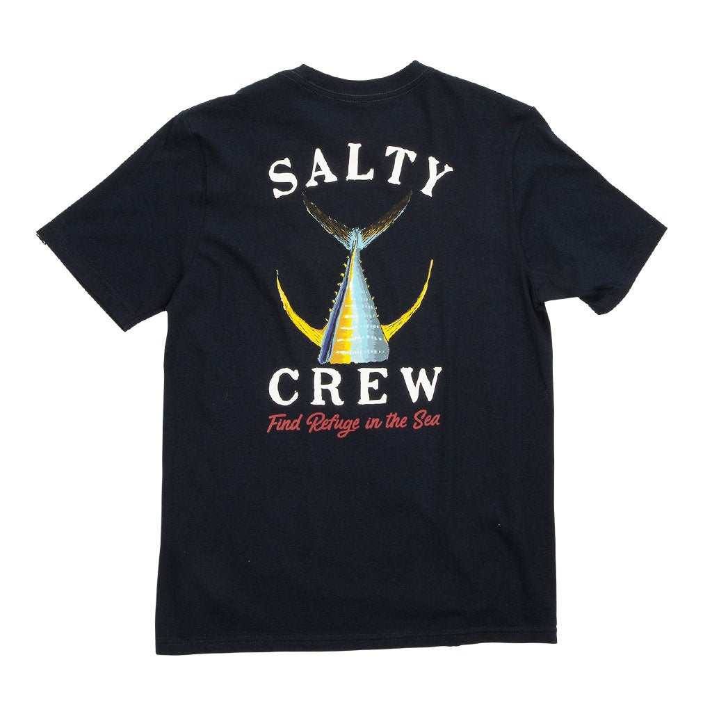 Salty Crew Fishtail Boys SS Tee  Navy L