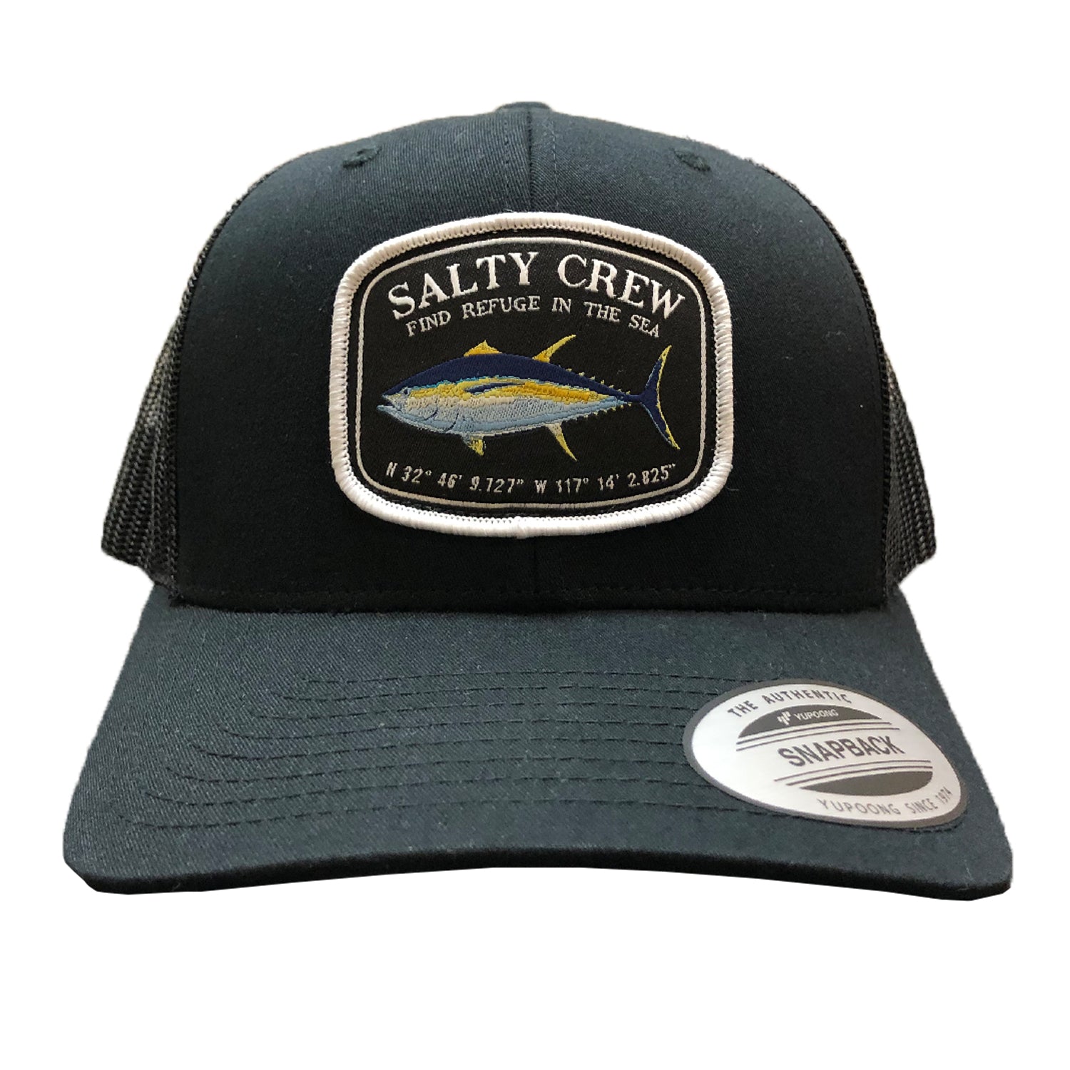 Salty Crew Pacific Retro Trucker Hat Black OS