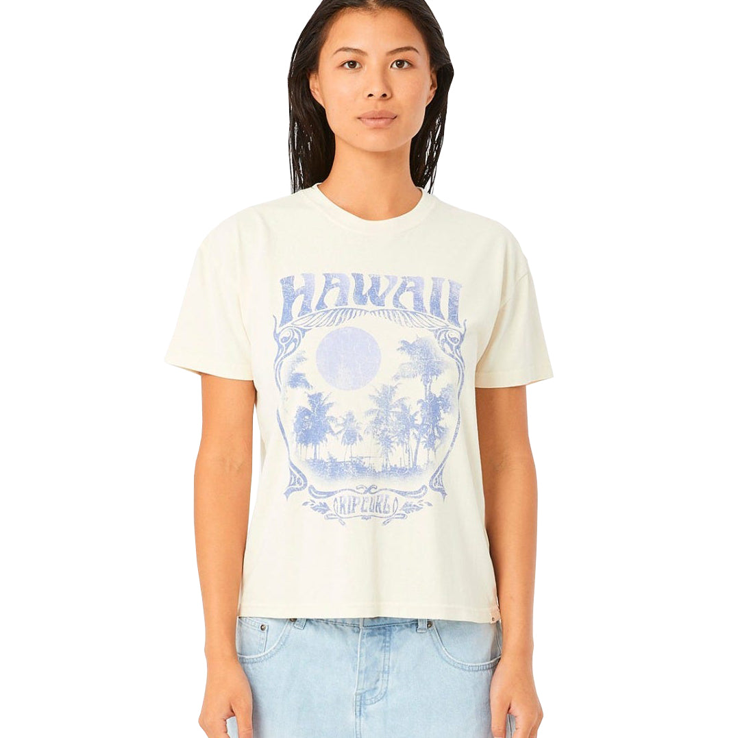RIP CURL HIGHER PURPOSE RELAXED SS TEE WHITE XS