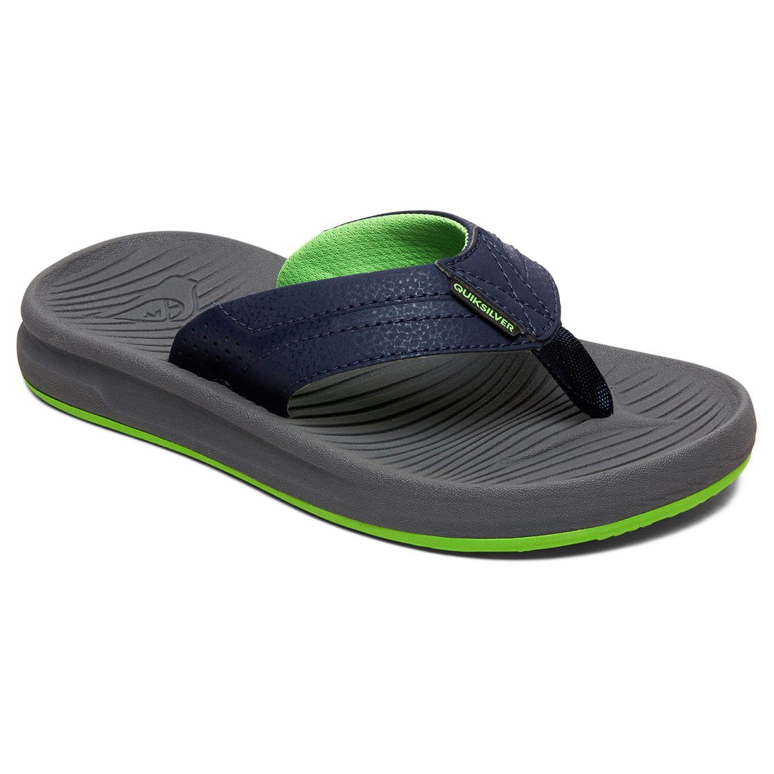 Quiksilver Oasis Youth Sandals XBSB-Blue-Grey-Blue 12 C