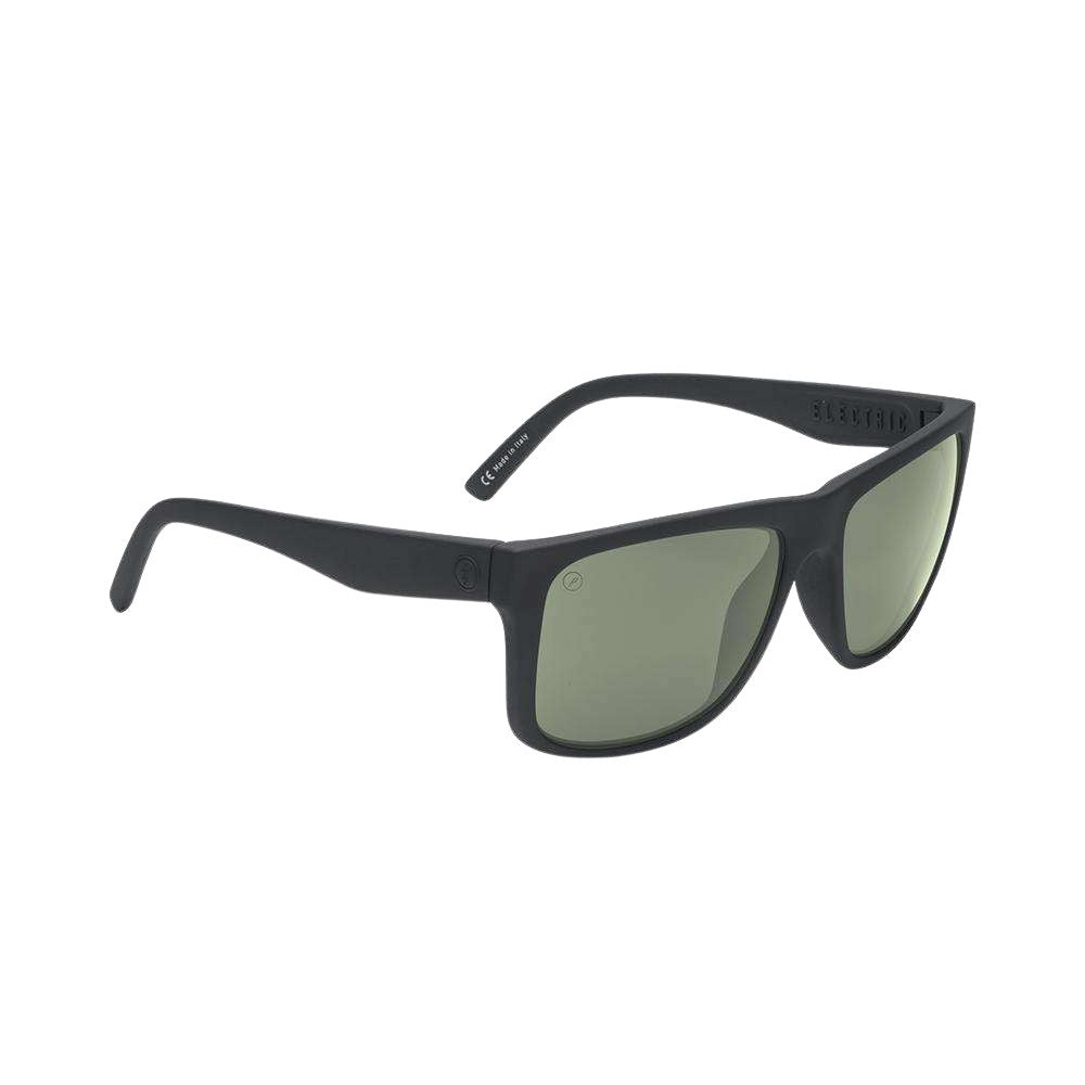 Electric Swingarm XL Polarized Sunglasses Matte-Black Ohm-Grey Square