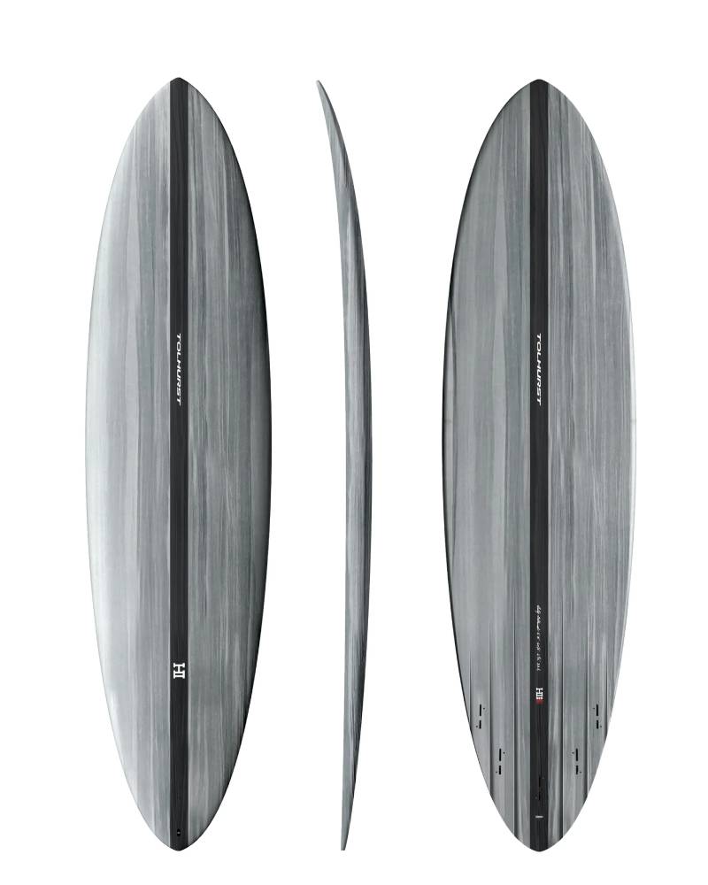 Thunderbolt Surfboards Mid 6 Mini Gray/Carbon 6ft4in