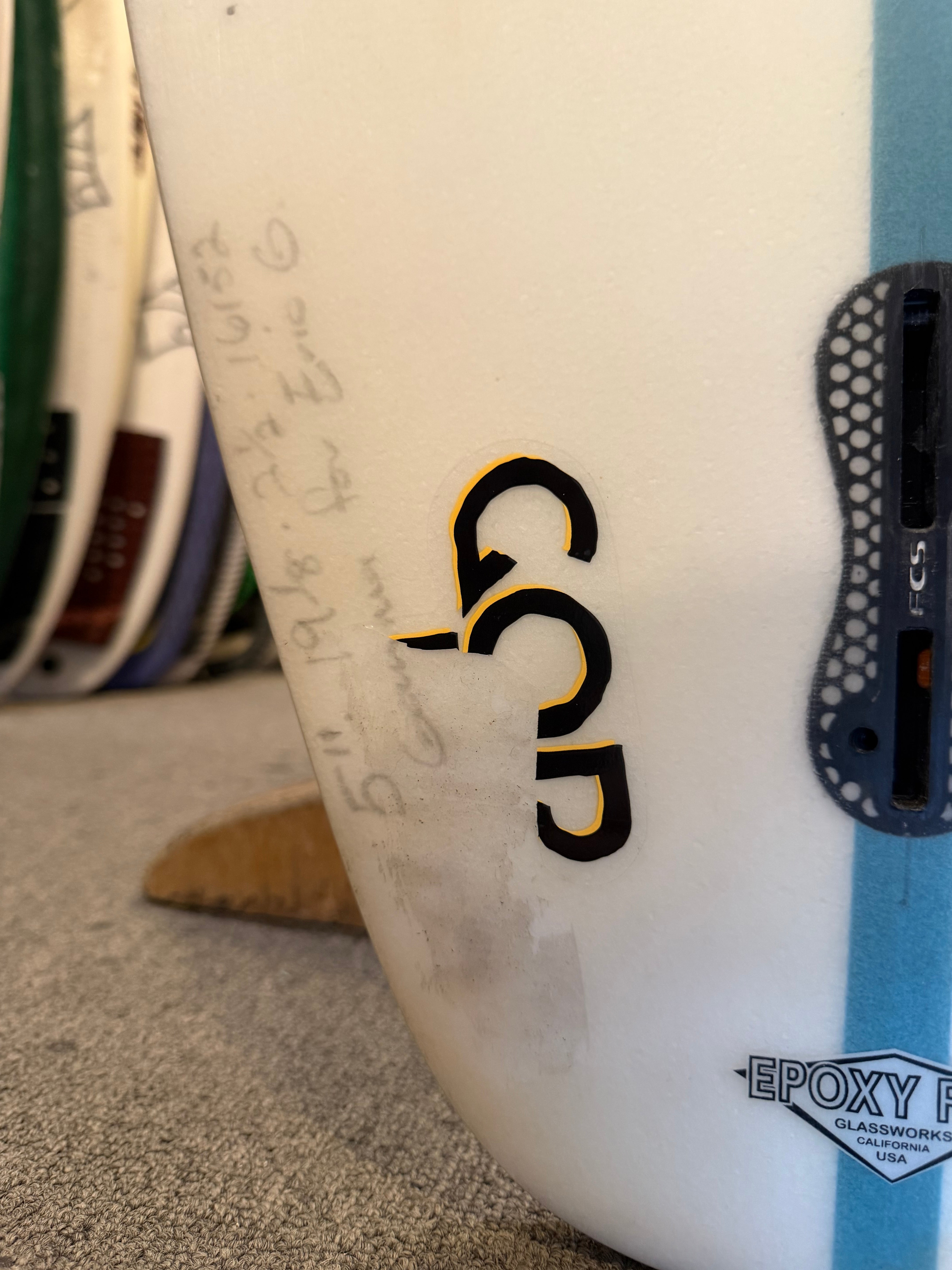 Slater Designs Eric Geiselman Used  Gamma 5'11 x 19 1/8 x 2 1/2 FCS 2