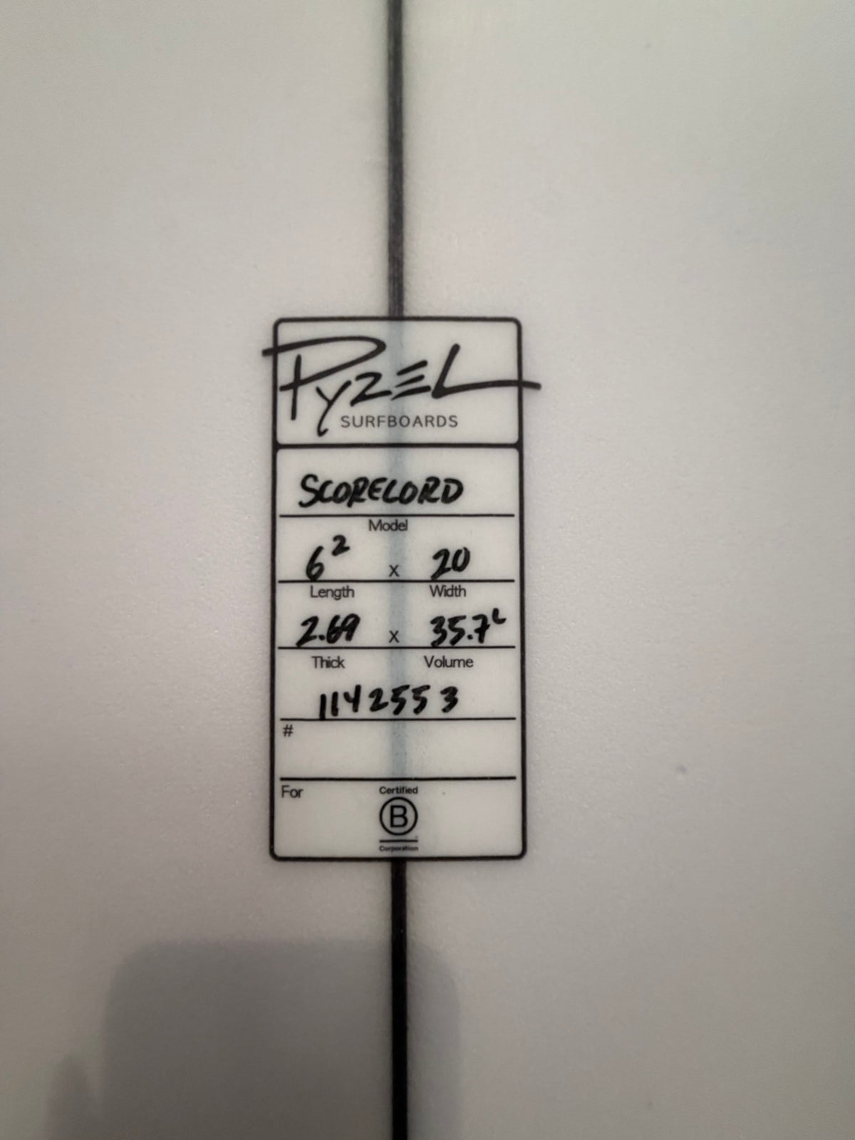 Pyzel Surfboards Score Lord 5 Fin Futures 6ft2in
