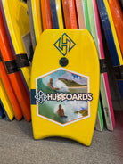 Hubboards Hubblite Mini Surfer Yellow-Blue-Yellow 21in