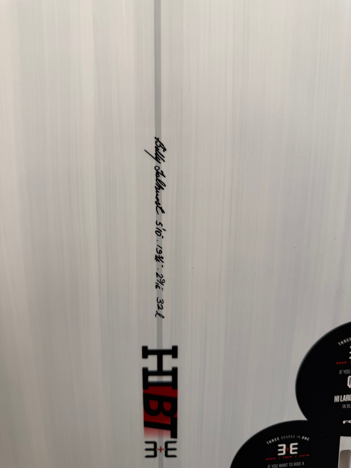 Thunderbolt Surfboards HIBT  White/Red 5ft10in