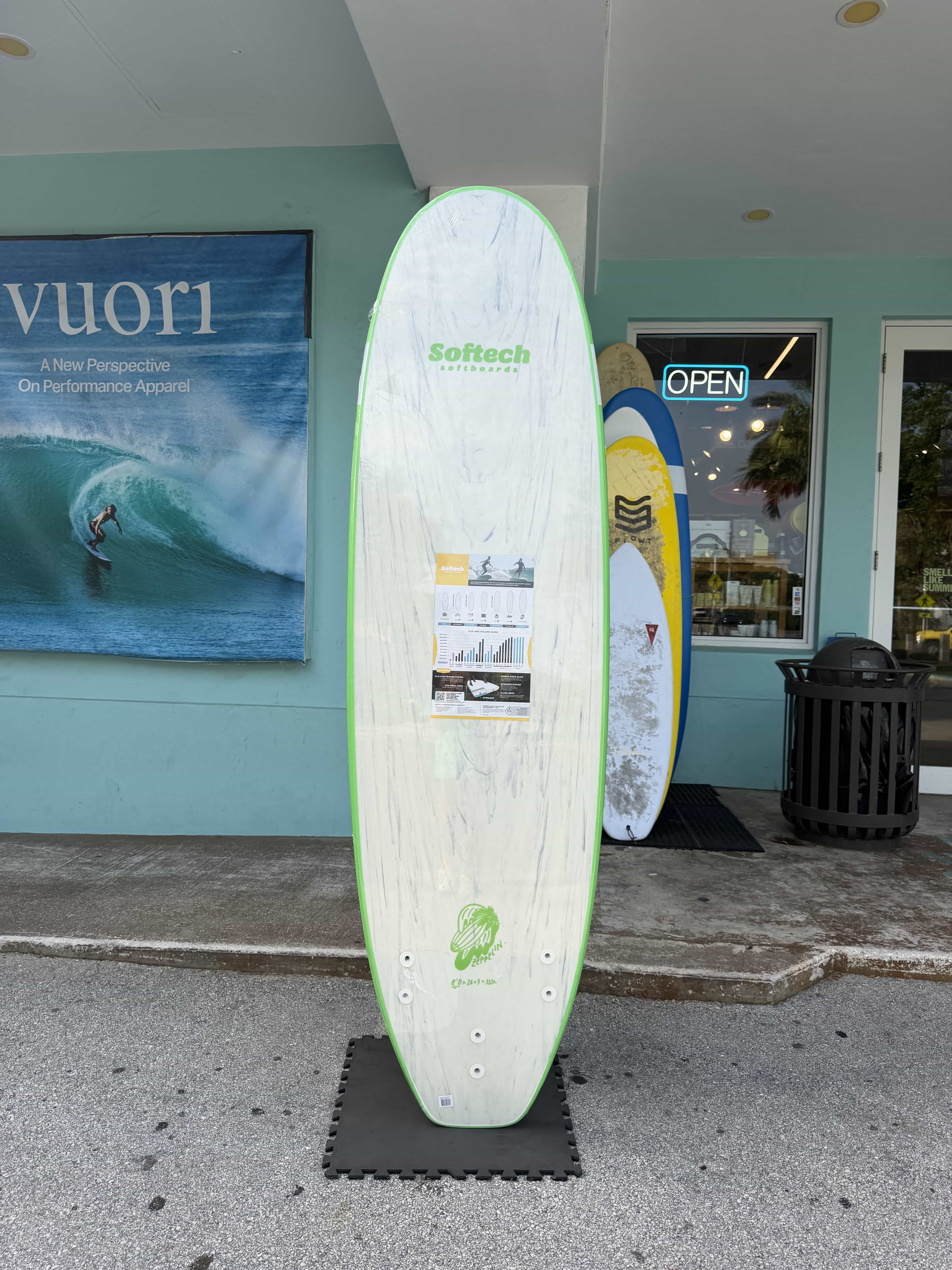 Softech Zeppelin Softboard 8ft0in Green