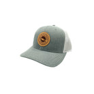 The Qualified Captain TQC Leather Patch Trucker Hat HeatherGrey/White OS