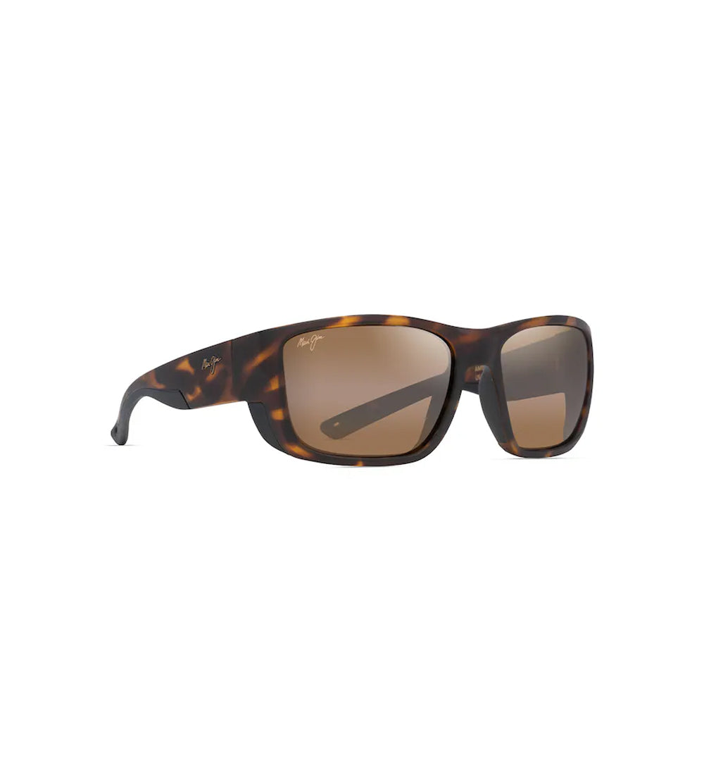 Maui Jim Amberjack Polarized Sunglasses MatteTortw/blk HCL