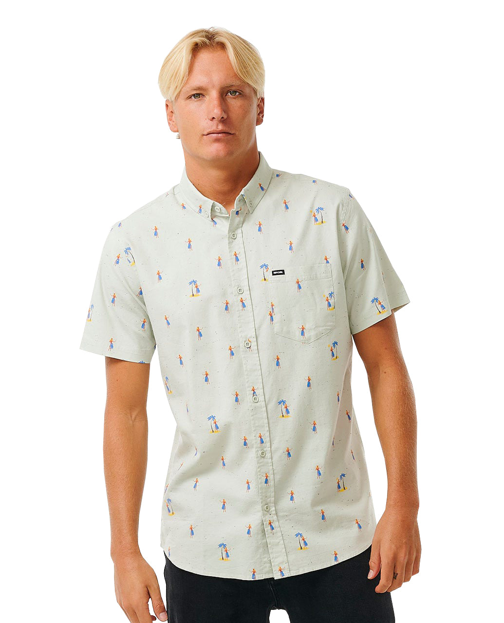 Rip Curl Hula Breach SS Shirt 0067-MINT L