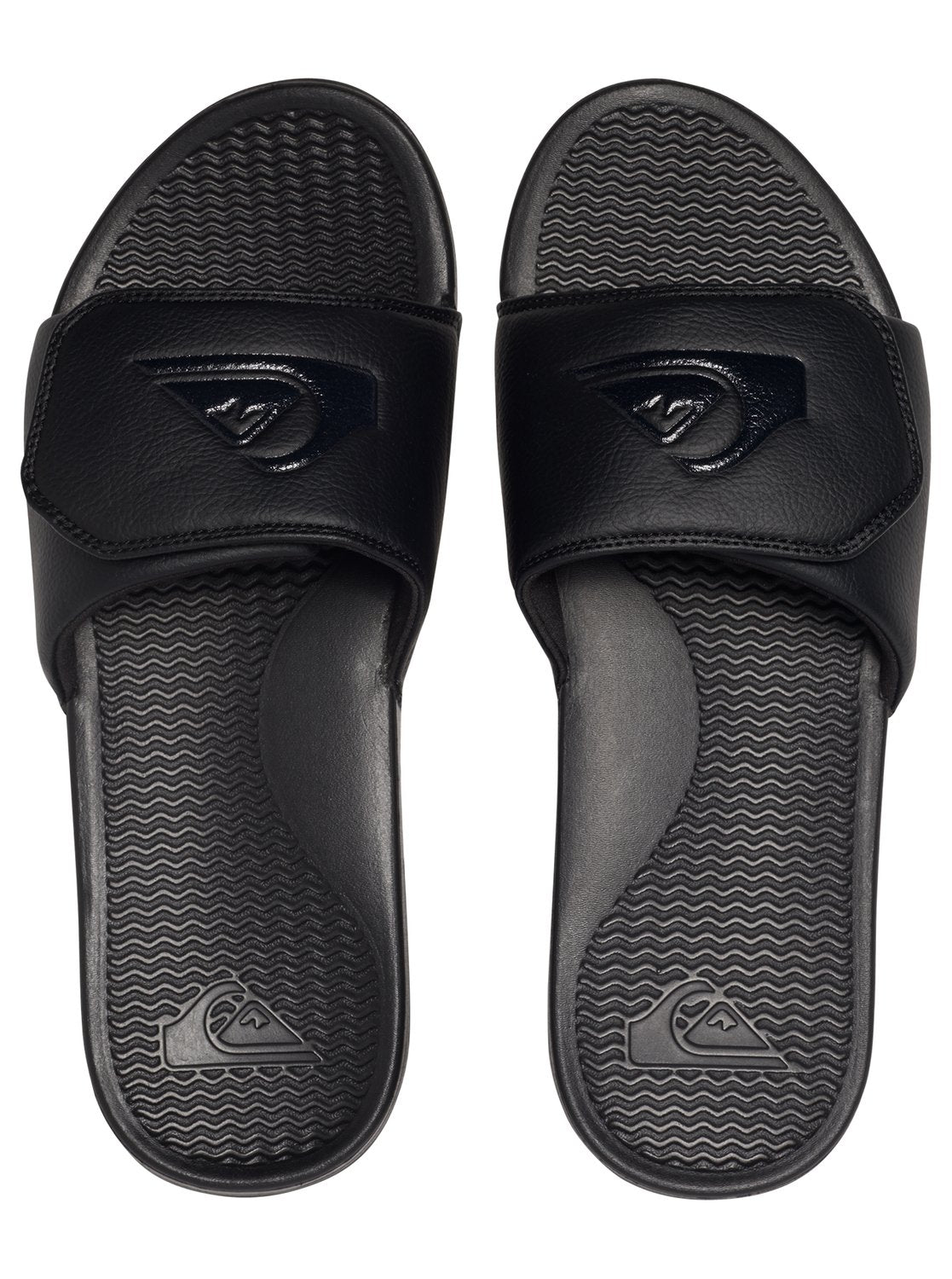 Quiksilver Shoreline Adjust Youth Sandal Solid Black 11 C