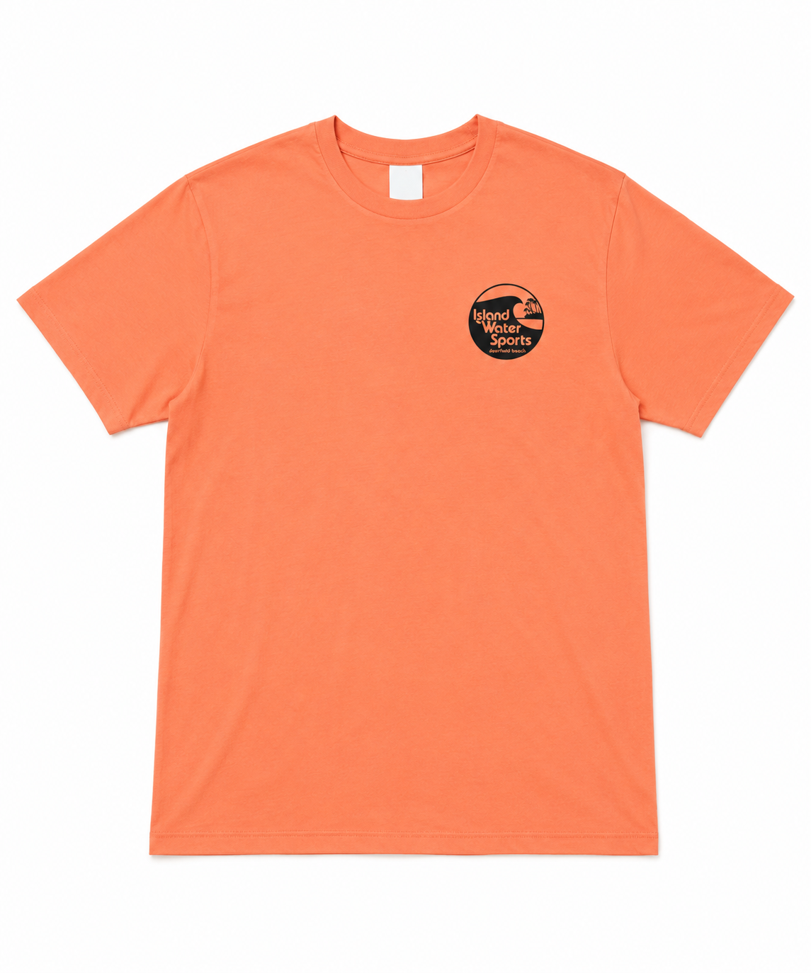 Island Water Sports Circle Logo SS Tee Coral/Black XXL