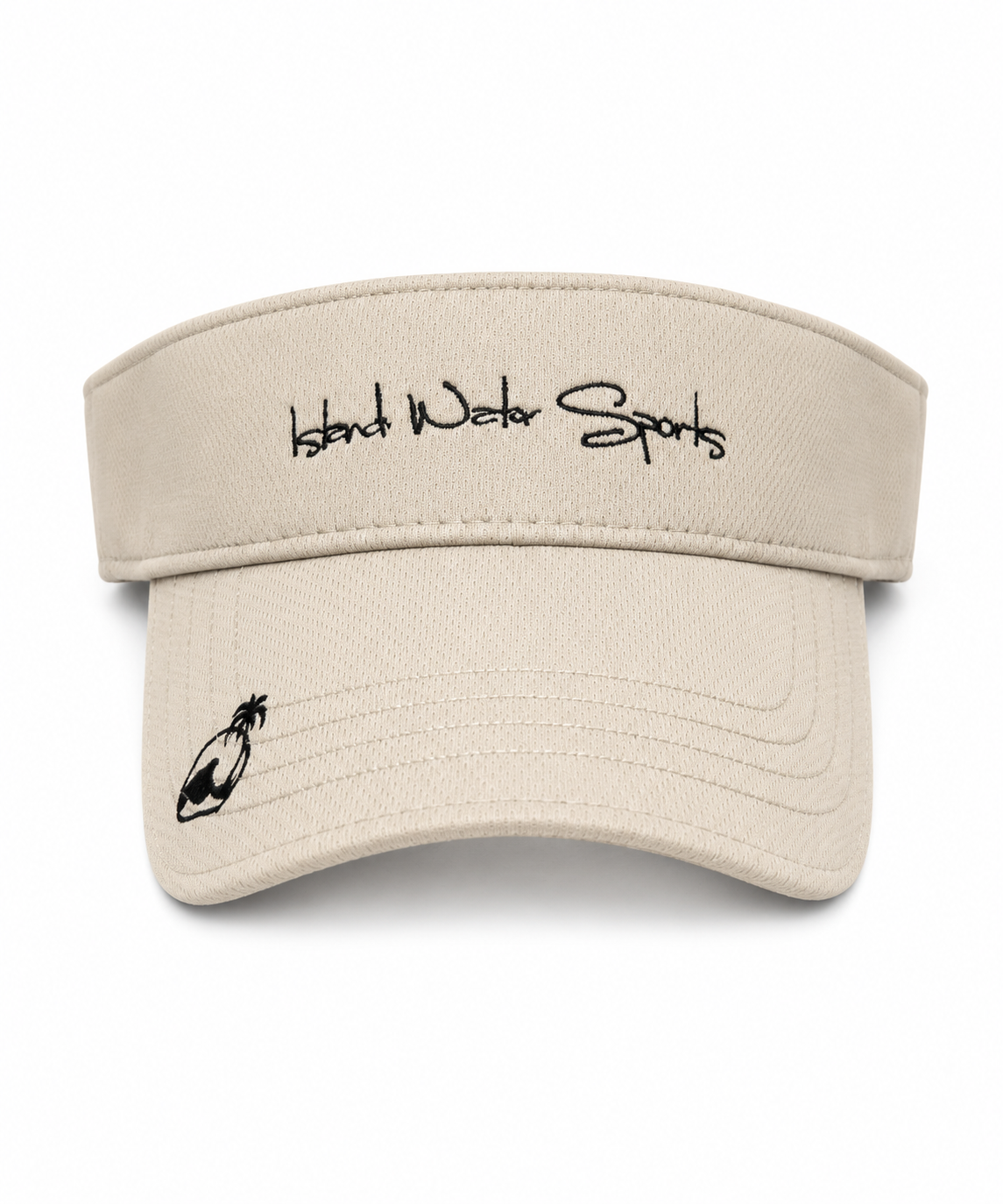 Island Water Sports Classic Script Visor Stone OS