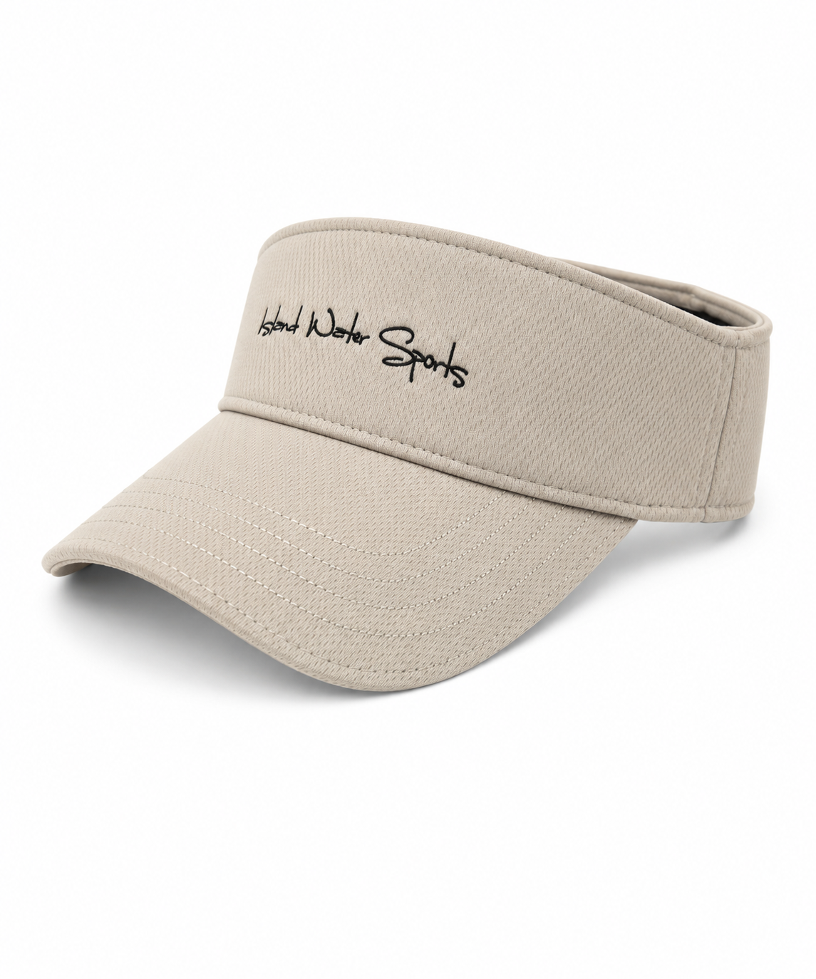 Island Water Sports Classic Script Visor Stone OS