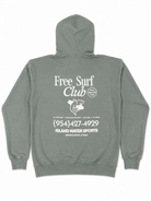 Island Water Sports Free Surf Club Hoodies WashedGreen XL