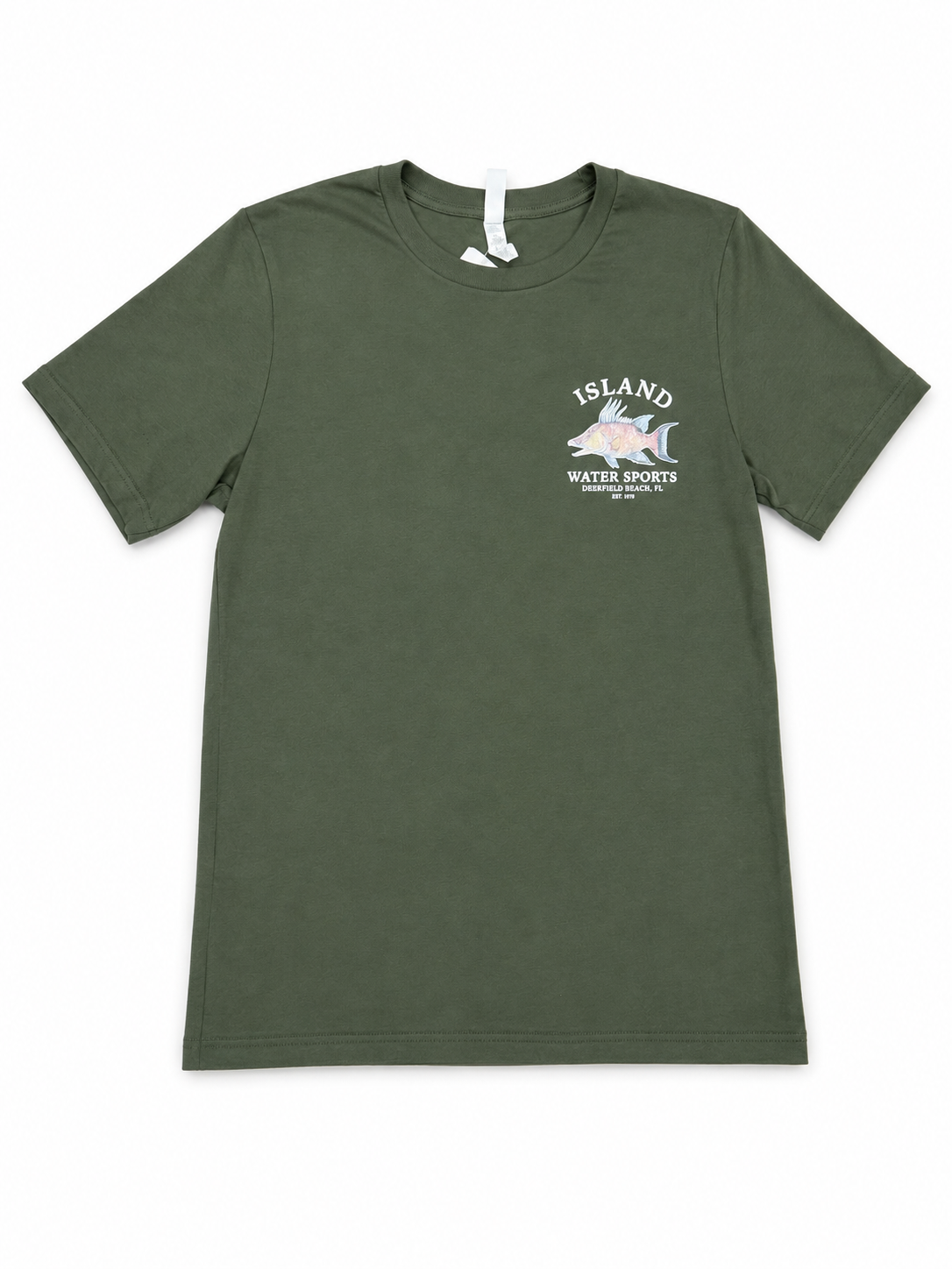 Island Water Sports Hogfish SS Tee MilitaryGreen L