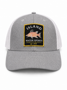 Island Water Sports Hogfish Trucker Hat HeatherGrey/White OS