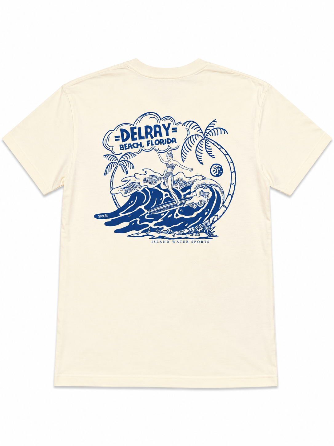 Island Water Sports Longboard Weather SS Tee Delray-Butter S