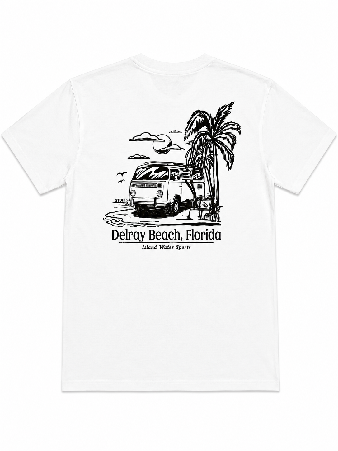 Island Water Sports Roadtrip SS tee Delray-White L
