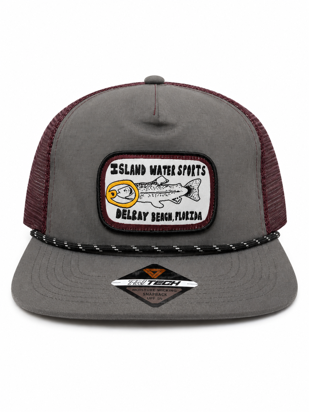 Island Water Sports Sardine Can Hat Char-Maroon OS