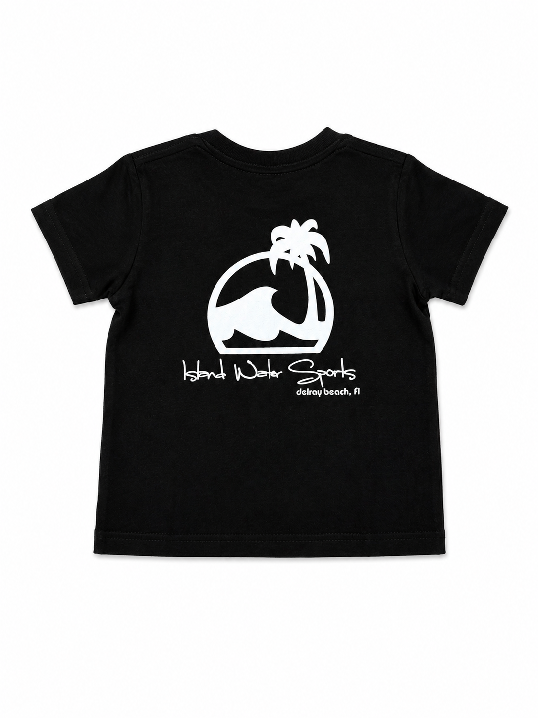 Island Water Sports Script Kids SS Tee Black-DR 3