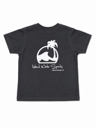 Island Water Sports Script Kids SS Tee Charcoal/White 2