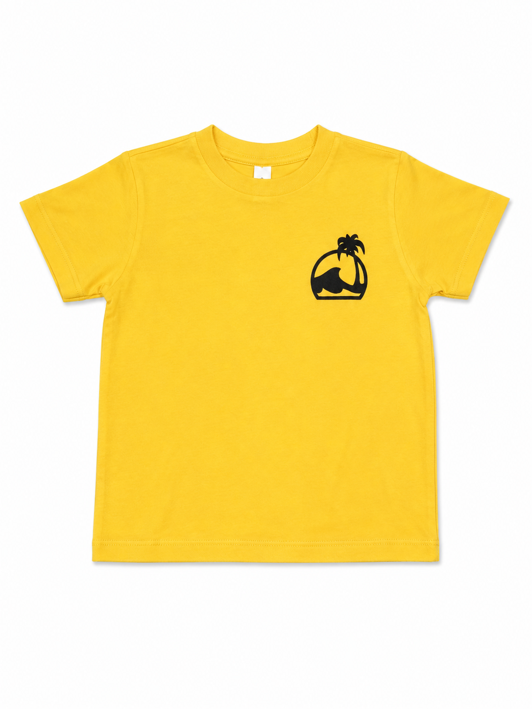 Island Water Sports Script Kids SS Tee Yellow/BLK 3