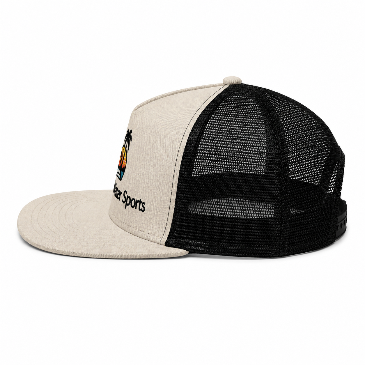 Island Water Sports Sunrise Palm Trucker Hat Birch OS