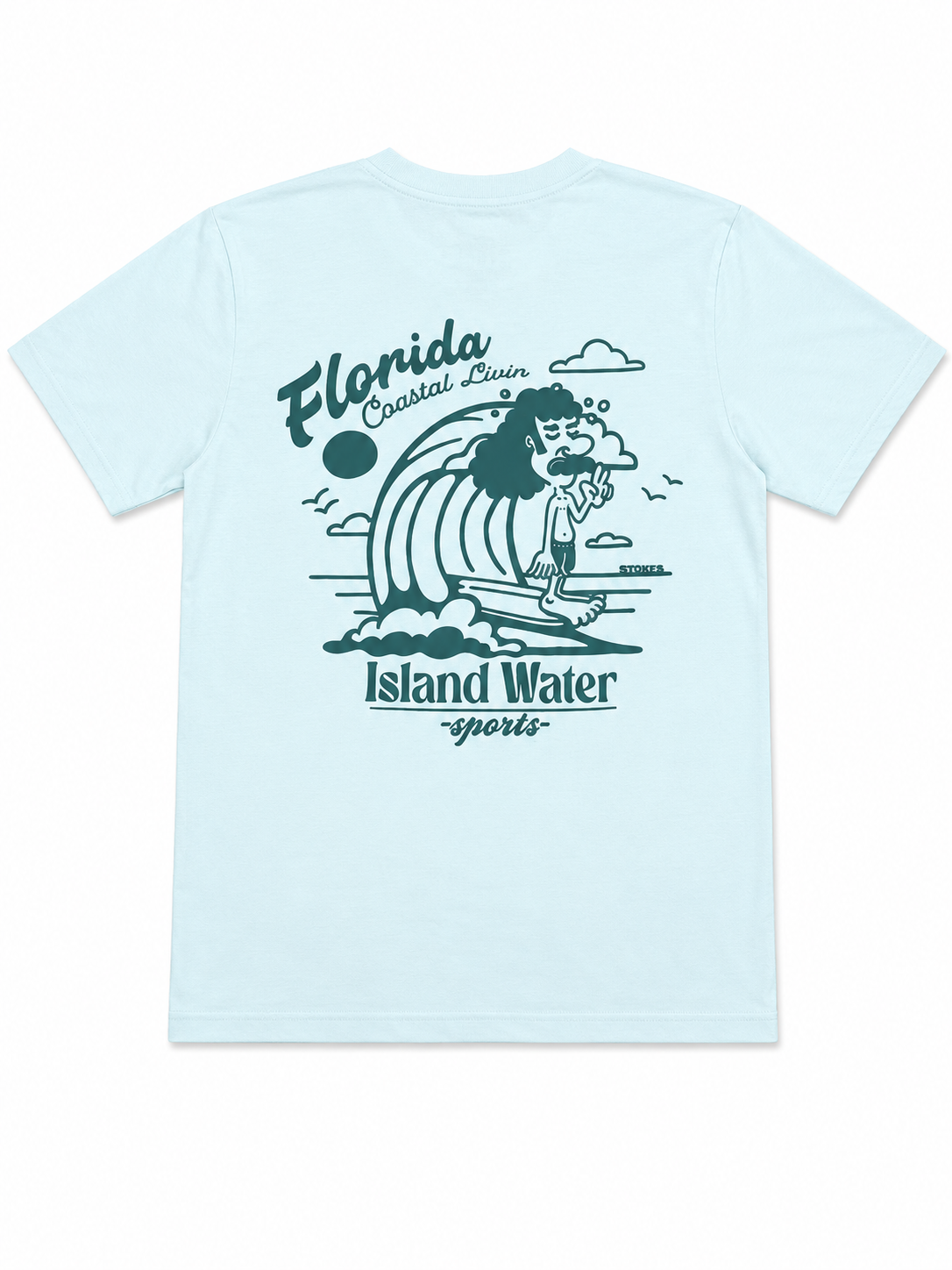Island Water Sports Take It Easy SS Tee Seafoam S