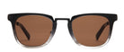 Otis The Talk Polarized Sunglasses Smoke Gradient Brown Square