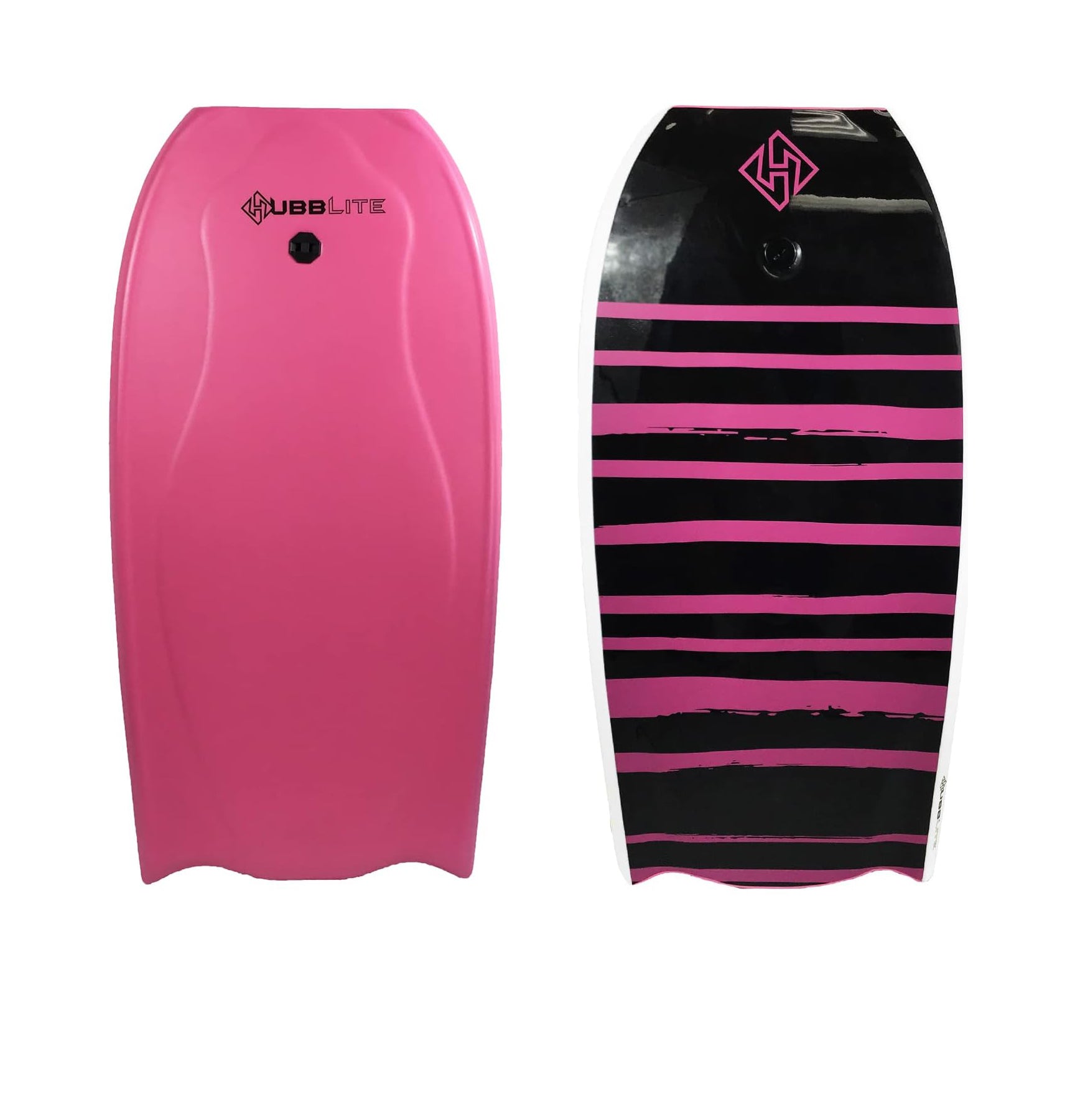 Hubboards Hubblite Bodyboard Pink-White-Black 33in