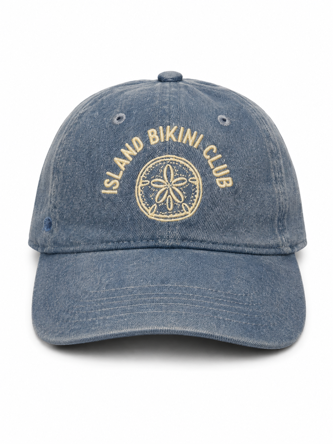 IWS Bikini Club Sanddollar Dad hat Denim OS