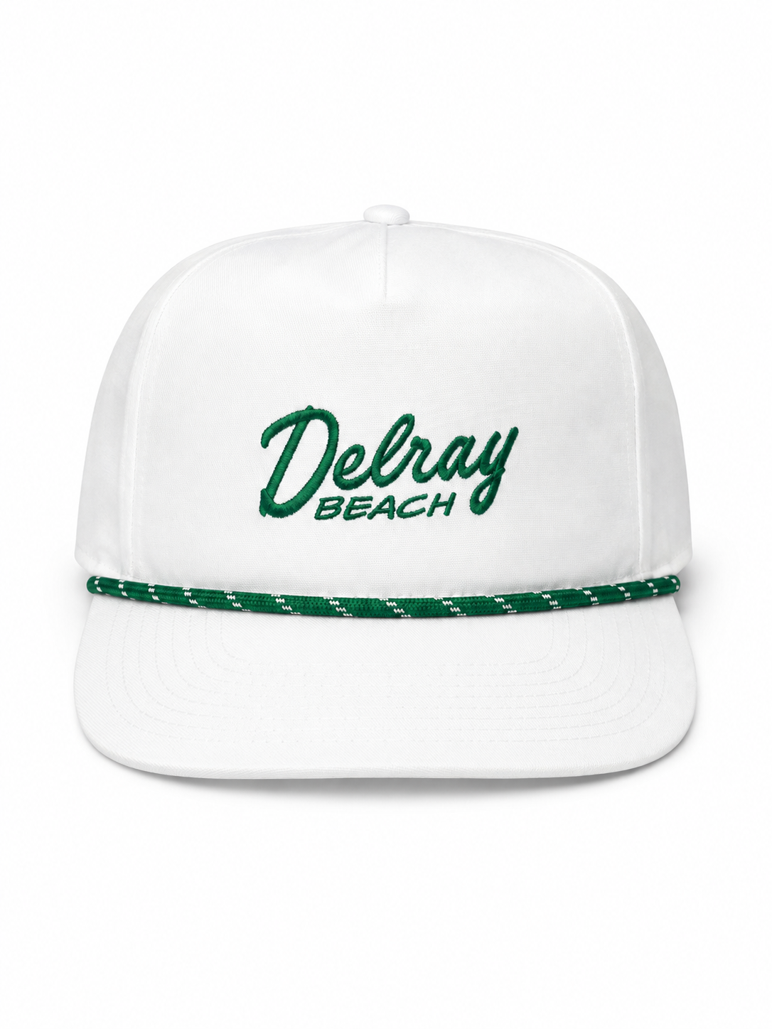 IWS DELRAY BEACH BOLD HAT WHITE-GREEN OS