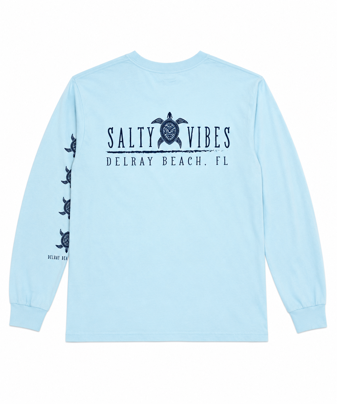IWS Delray Salty Vibes Turtle LS Shirt Sky Blue S